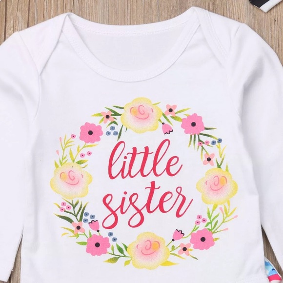 Girl’s Floral Shirt Pants Bow Outfit size 12-18m - Picture 3 of 7